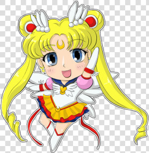 Chibi Eternal Sailor Moon By Twillis   Sailor Moon Chibi Png  Transparent Png