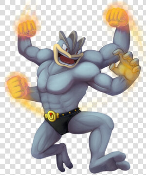 Machamp   Machamp Doing Dynamic Punch  HD Png Download