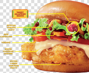 Mexicana Chicken Burger Mcd  HD Png Download