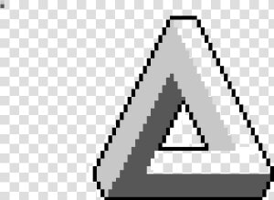 Transparent Penrose Triangle Png   Penrose Triangle Pixel Art  Png Download