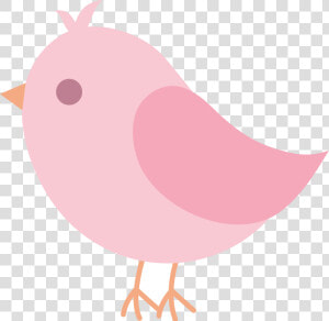 Easy Within Clip Art Bird Clipart Birds Transparent   Pink Bird Clipart  HD Png Download