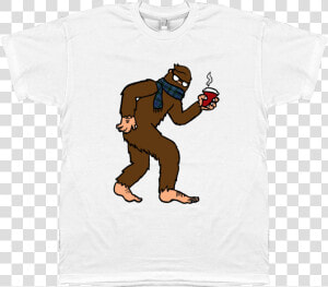 Hipster Sasquatch T shirt   Cartoon  HD Png Download