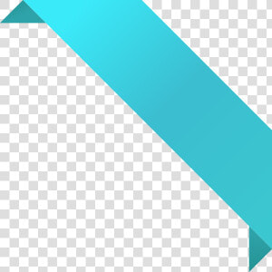 Corner Ribbon02 Turquoise Blue   Blue Corner Ribbon Png  Transparent Png