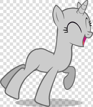 Happy Unicorn Pony Jumping   My Little Pony Base  HD Png Download