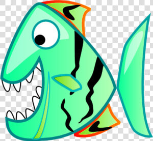 Fisherman Clipart Funny Fishing   Piranha Clipart  HD Png Download