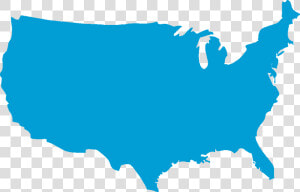 Surgisil Llp Us   Blue Map Of Us  HD Png Download