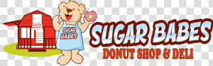 Sugar Babes Donut Shop  amp  Deli   Cartoon  HD Png Download