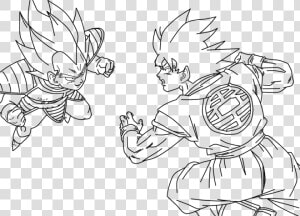 Super Saiyan Goku Kamehameha Dragon Ball Tattoo Dbz   Dragon Ball Para Colorear Goku Y Vegeta  HD Png Download