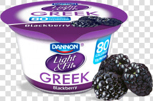 Blackberry Greek Yogurt   Greek Yogurt Light And Fit Vanilla  HD Png Download