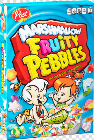 Post Fruity Pebbles Marshmallow 12x311gr   Fruity Pebble Marshmallow Cereal  HD Png Download