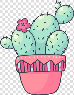 Transparent Cute Cactus Png   Kawaii Cute Cactus Cartoon  Png Download