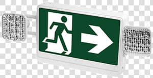 Running Man Led Exit Sign  amp  Emergency Combo   Fire Exit Signs  HD Png Download