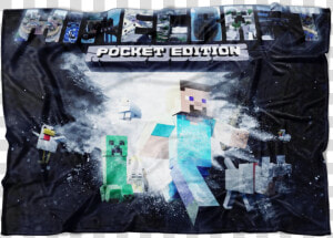 Minecraft Fleece Blanket Powder Explosion Black Blanket   Poster  HD Png Download