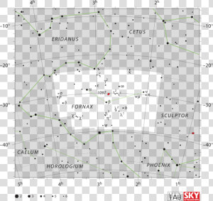 Transparent Constellations Png   Fornax Constellation Map  Png Download