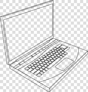 Laptop Clipart Transparent   Laptop Black And White  HD Png Download