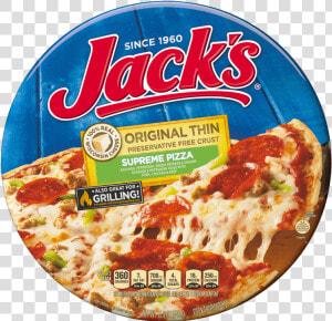 Jack S Original Thin Crust Supreme Frozen Pizza   Jack  39 s Frozen Pizza  HD Png Download