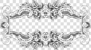 Ornate Vintage Floral Frame Clip Arts   Vintage Ornamental  HD Png Download