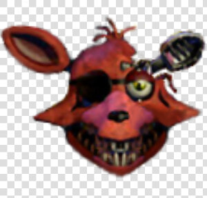 Fox Head Lol   Fnaf Withered Foxy Head  HD Png Download