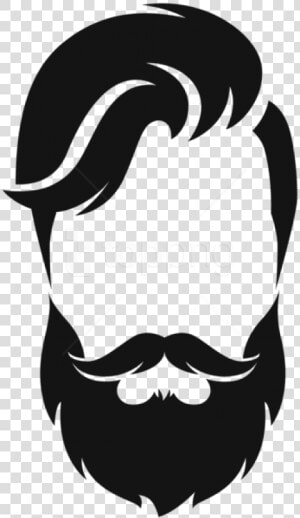 Free Png Download Hipster Hair Transparent Clipart   Beard Style Black And White  Png Download