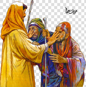 Jesus Heals The Blind Man Png   Jesus Healed Two Blind Man  Transparent Png