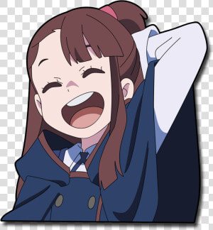 Image Of Laughing Akko   Atsuko Kagari Zombie  HD Png Download