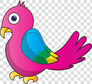 Bird Parrot Clipart At Free For Personal Use Transparent   Pink Parrot Clip Art  HD Png Download