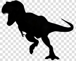 🦖  dinosaur  trex  black  shillouette  silhouette   Rex Trex Clipart Transparent Dino Clear Background  HD Png Download