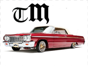 Chevrolet Impala Car Lowrider Chevrolet Chevelle   Cherry Red 64 Impala  HD Png Download