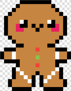 Ginger Bread Man   Lips Perler Bead Pattern  HD Png Download