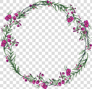 Hand Drawn Flower Frame   Flower Frame Icon Png  Transparent Png