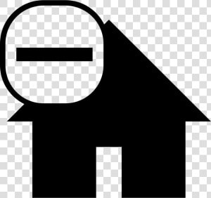 House Symbol With Minus Sign   House With Checkmark Icon  HD Png Download