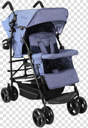 Kinderwagon Twin Baby Stroller Twin Big Baby Stroller  HD Png Download