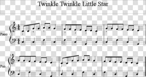 Piano Sheet Music For Beginners Twinkle Twinkle Little   Little Star Notes Piano  HD Png Download