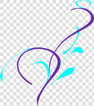 Purple And Teal Wedding   Vine Clip Art  HD Png Download