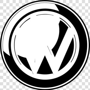 Volkswagen Logo Black And White   Volkswagen Logos  HD Png Download