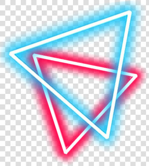  triangle  neon   Neon Double Triangle  HD Png Download