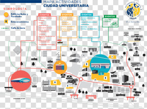 Por Amelia Espinoza   Mapa De La Unah Tegucigalpa 2018  HD Png Download