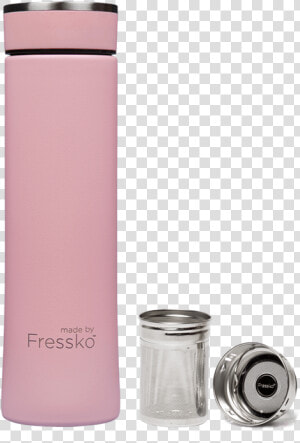 Pink  Floss Coloured Flask  Drink Bottle  Tea Infuser    Stainless Steel Bottle For Tea  HD Png Download