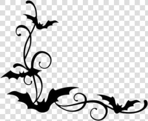  bats  borders  halloween   Bat Border Clipart  HD Png Download