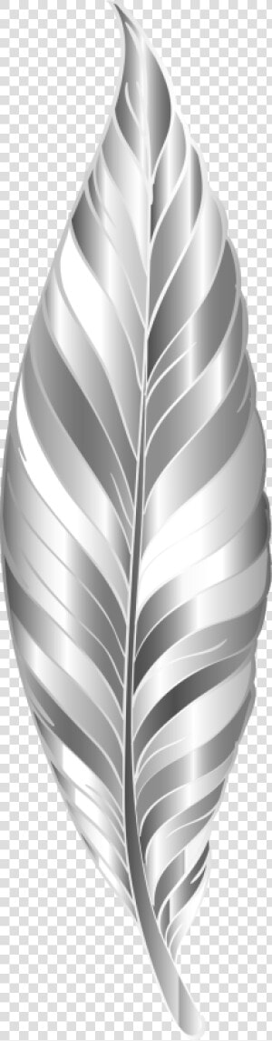  feather  leaf  metallic  colourful   decoration  icon   Silver Feather Png  Transparent Png