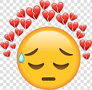  freetoedit  emoji  sad  sademoji  tear  brokenhearts   Smiley  HD Png Download