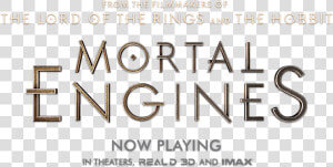 Title Treatment For Mortal Engines   Mortal Engines Logo Png  Transparent Png