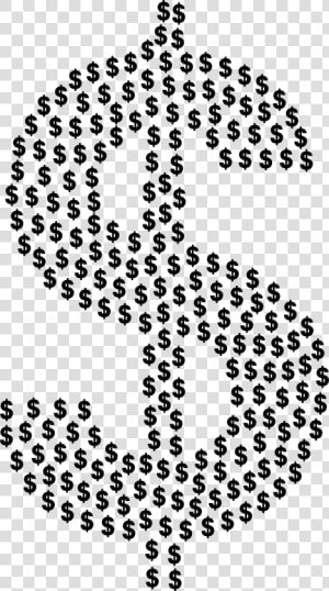 Dollar Sign Fractal Clip Arts   Money Sign  HD Png Download