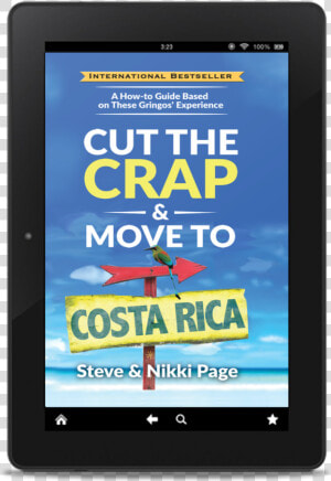 Cut The Crap  amp  Move To Costa Rica Ebook Mockup   Mobile Device  HD Png Download