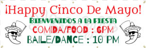 Cinco De Mayo Vinyl Banner   Illustration  HD Png Download