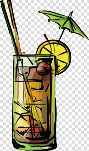 Drink yellow artwork   Cocktail Ingredients Drawing  HD Png Download