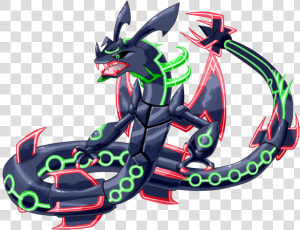 Megarayquaza Chrisj Alejo Rayquaza Transparent Shadow   Pokemon Rayquaza Mega Evolution Shiny  HD Png Download