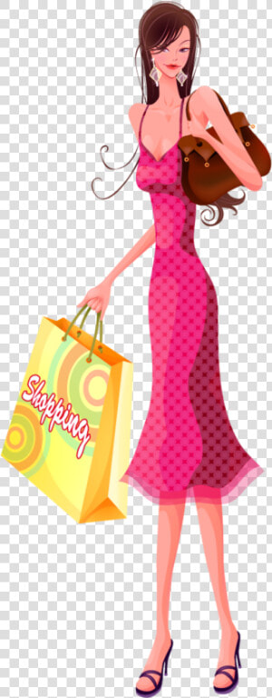 Shopping Woman Png   Woman Shopping Png  Transparent Png