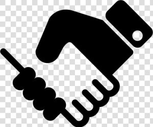 Transparent Handshake Clipart Png   Partnership Clipart Black And White  Png Download