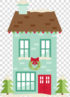 House Clipart Christmas   Christmas House Free Clipart  HD Png Download